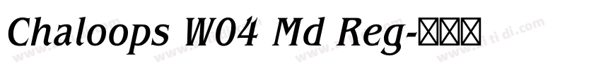 Chaloops W04 Md Reg字体转换 Chaloops W04 Md Reg字体转换